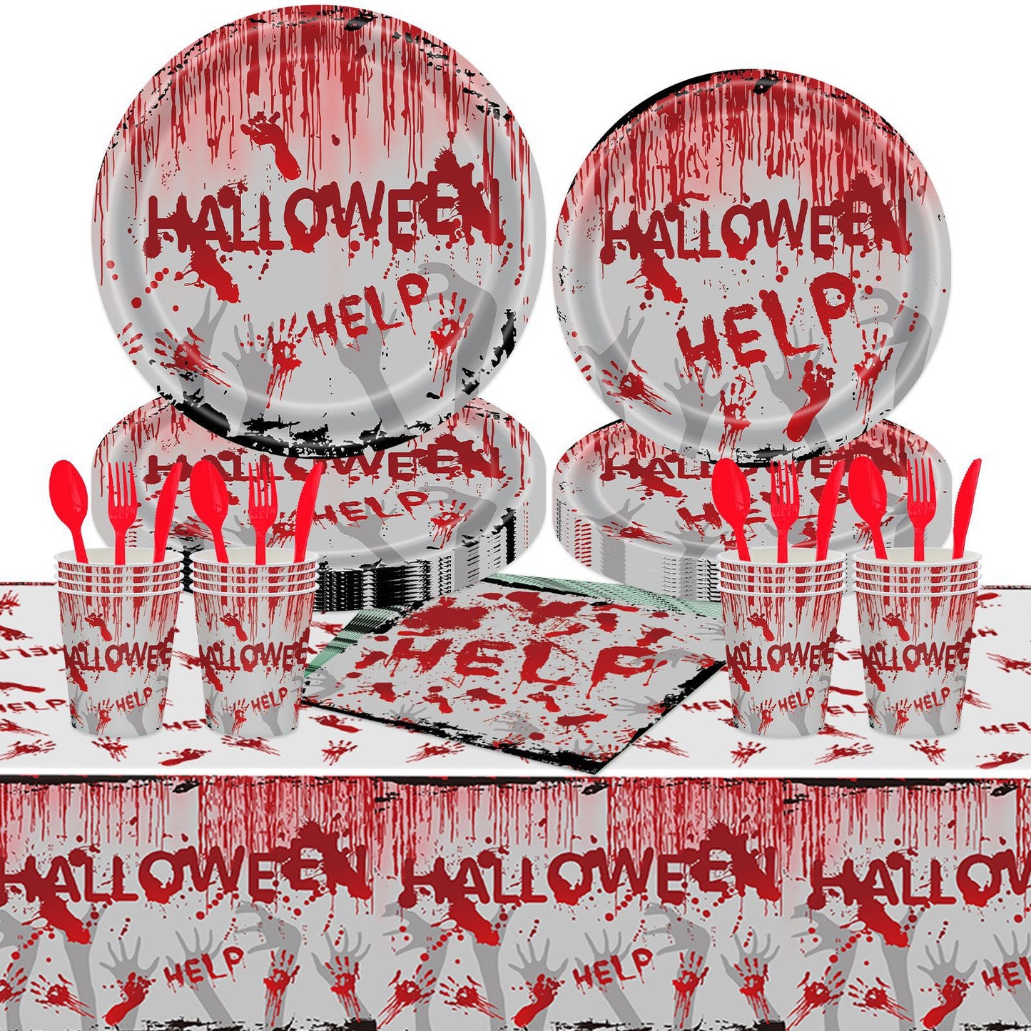Spooktacular Halloween Party Tableware Set