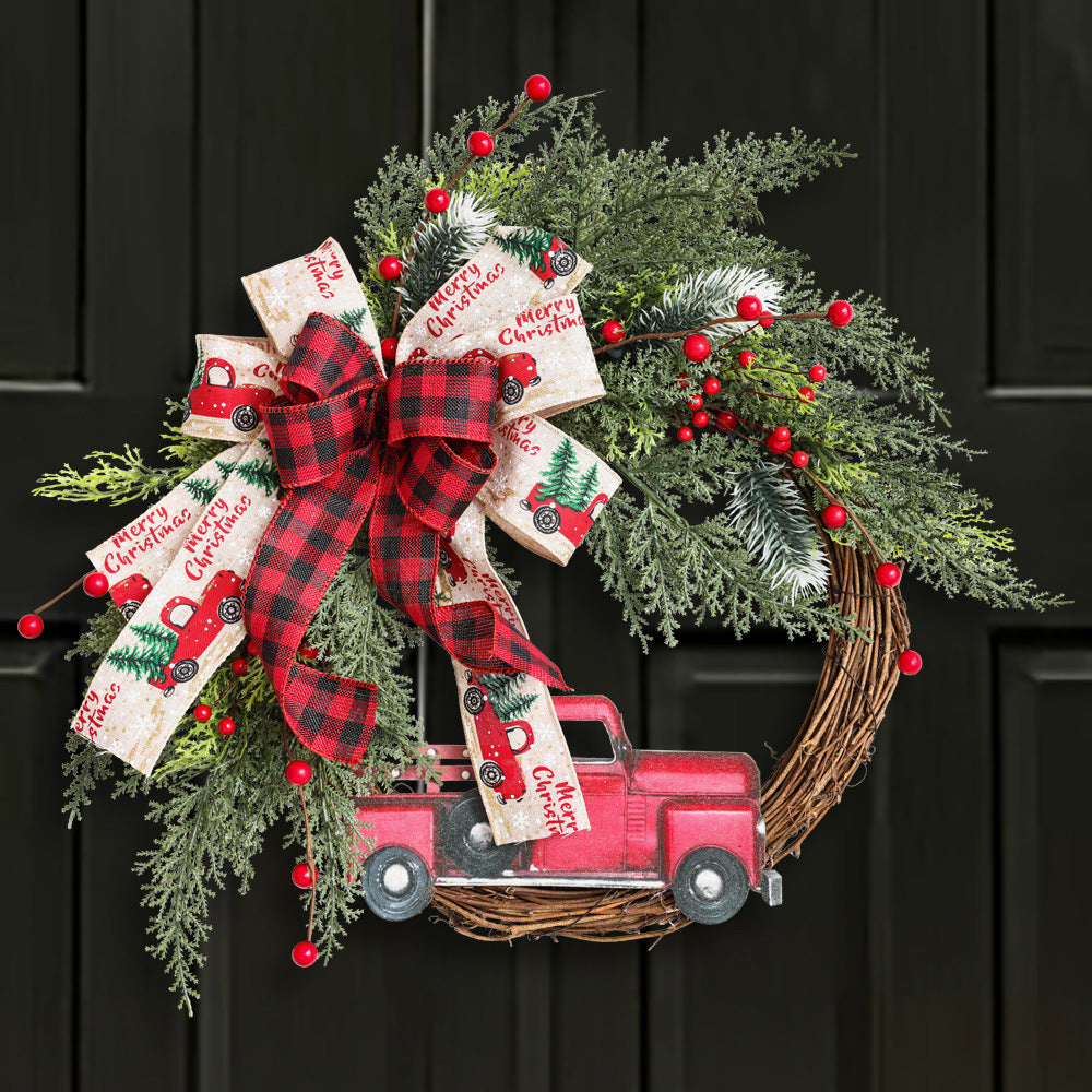Red Truck Christmas Wreath