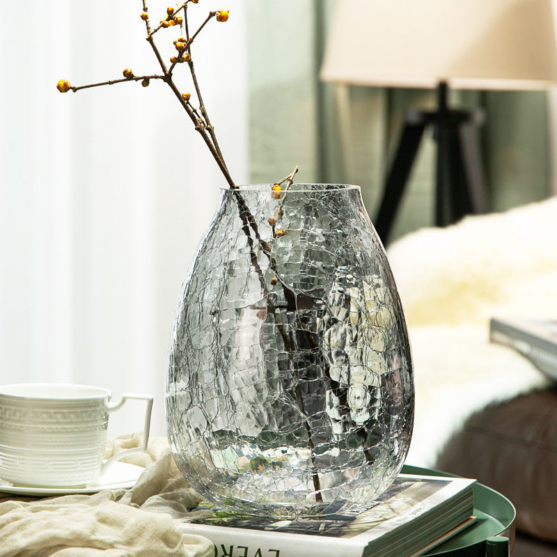 Luxury Cracking Glass Vase