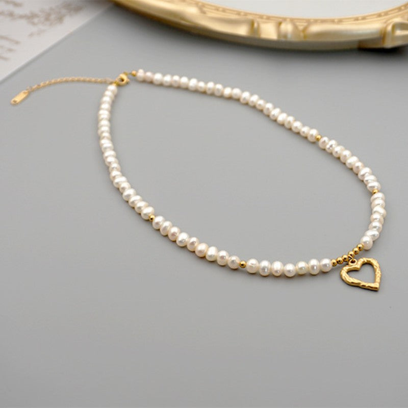 Vintage Heart-Shaped Pearl Set