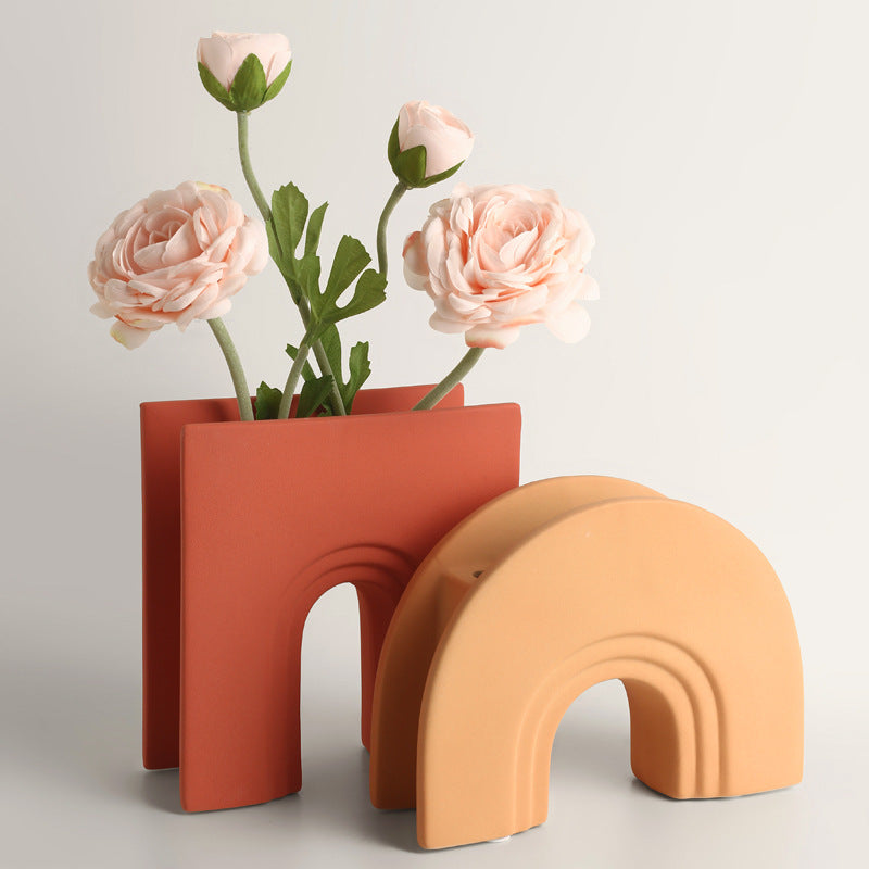 Geometric Arch Flower Vase