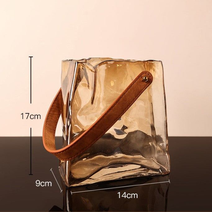 Crinkled Glass Vase Handbag