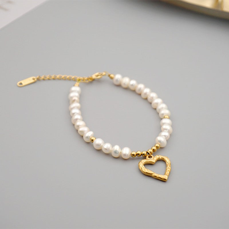 Vintage Heart-Shaped Pearl Set
