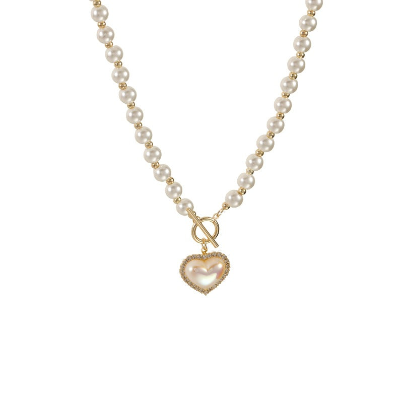 Love with Diamonds Pearl Necklace