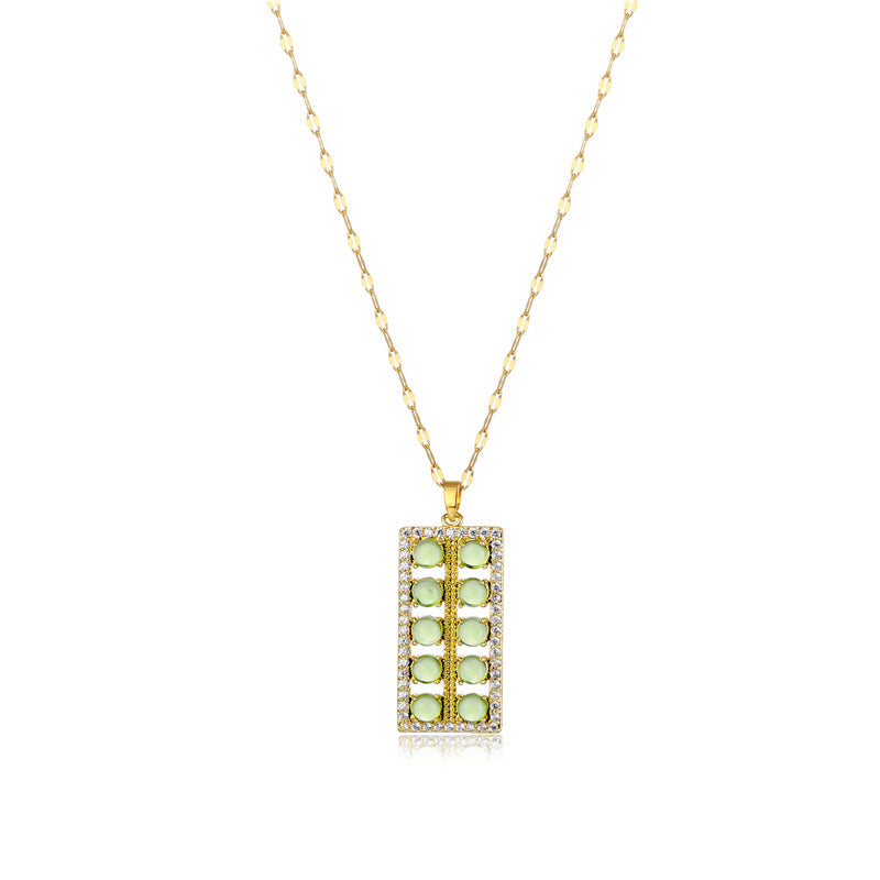 Abacus Pendant Necklace