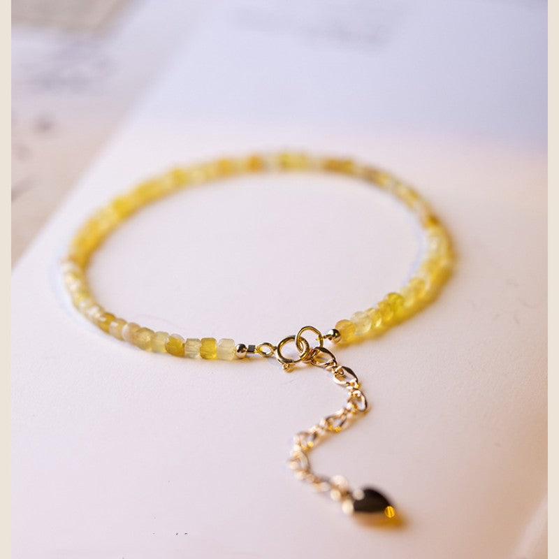 Yellow Opal Love Bracelet