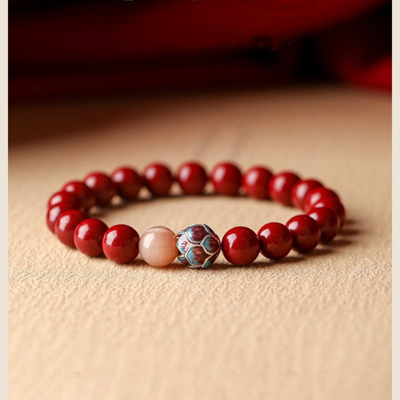 Cinnabar Sunstone Beads Bracelets