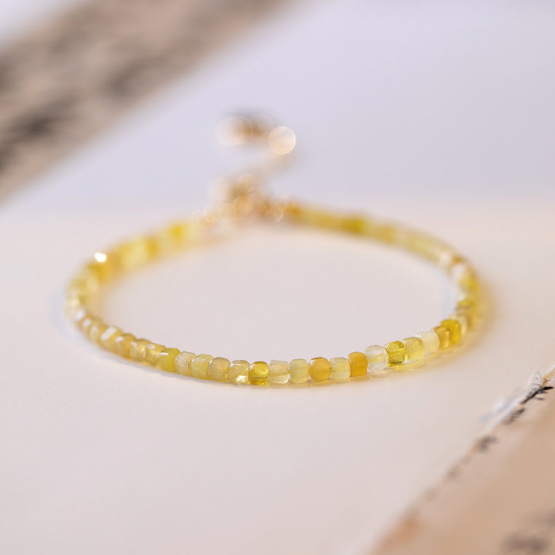 Yellow Opal Love Bracelet