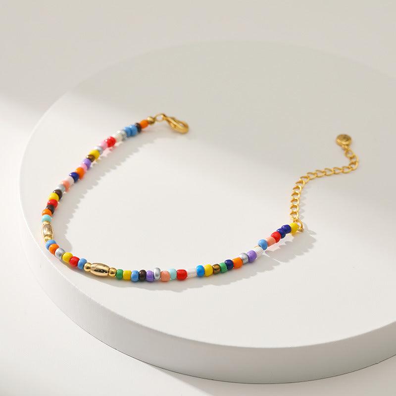 Colorful Summer Chain Bracelet Beach Jewelry - ozlvii