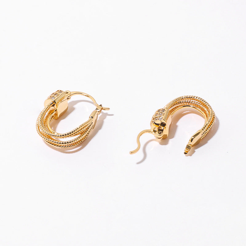 Multi-Layered Line Earrings