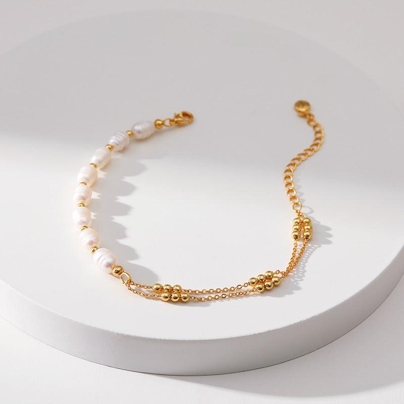 Pearl Bracelets Dainty Chain Simple Jewelry - ozlvii